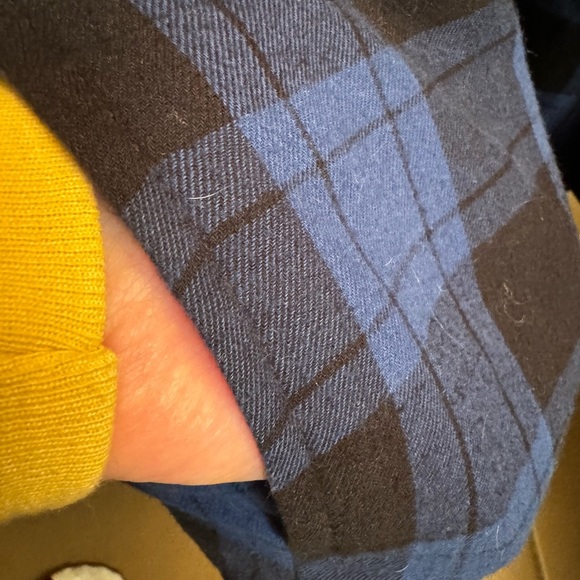 BOSTON TRADERS Men’s LG Blue Blk
Quilted Lining Snap Zip Jacket Coat Shacket EUC - Picture 14 of 16